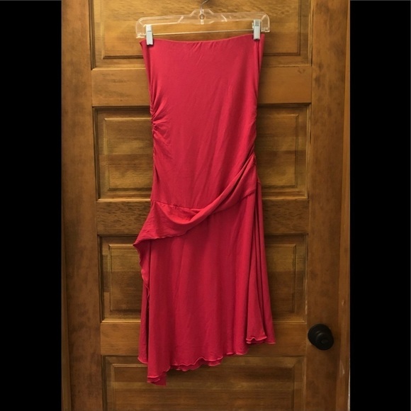 Island Importer/ NWT/ Women's Rayon Cocktail Island Dress/ Bright Pink / S - Picture 3 of 15